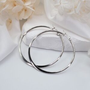 Classic Silver Hoop Earrings