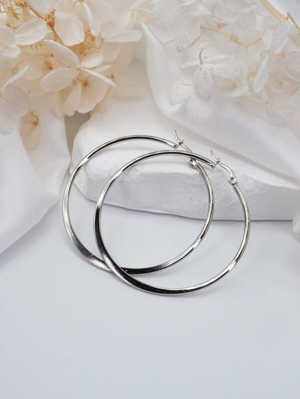 Classic Silver Hoop Earrings
