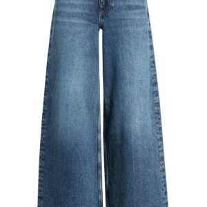 High - Waist Wide - Leg Jeans - Denim Blue