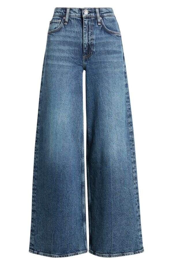 High - Waist Wide - Leg Jeans - Denim Blue